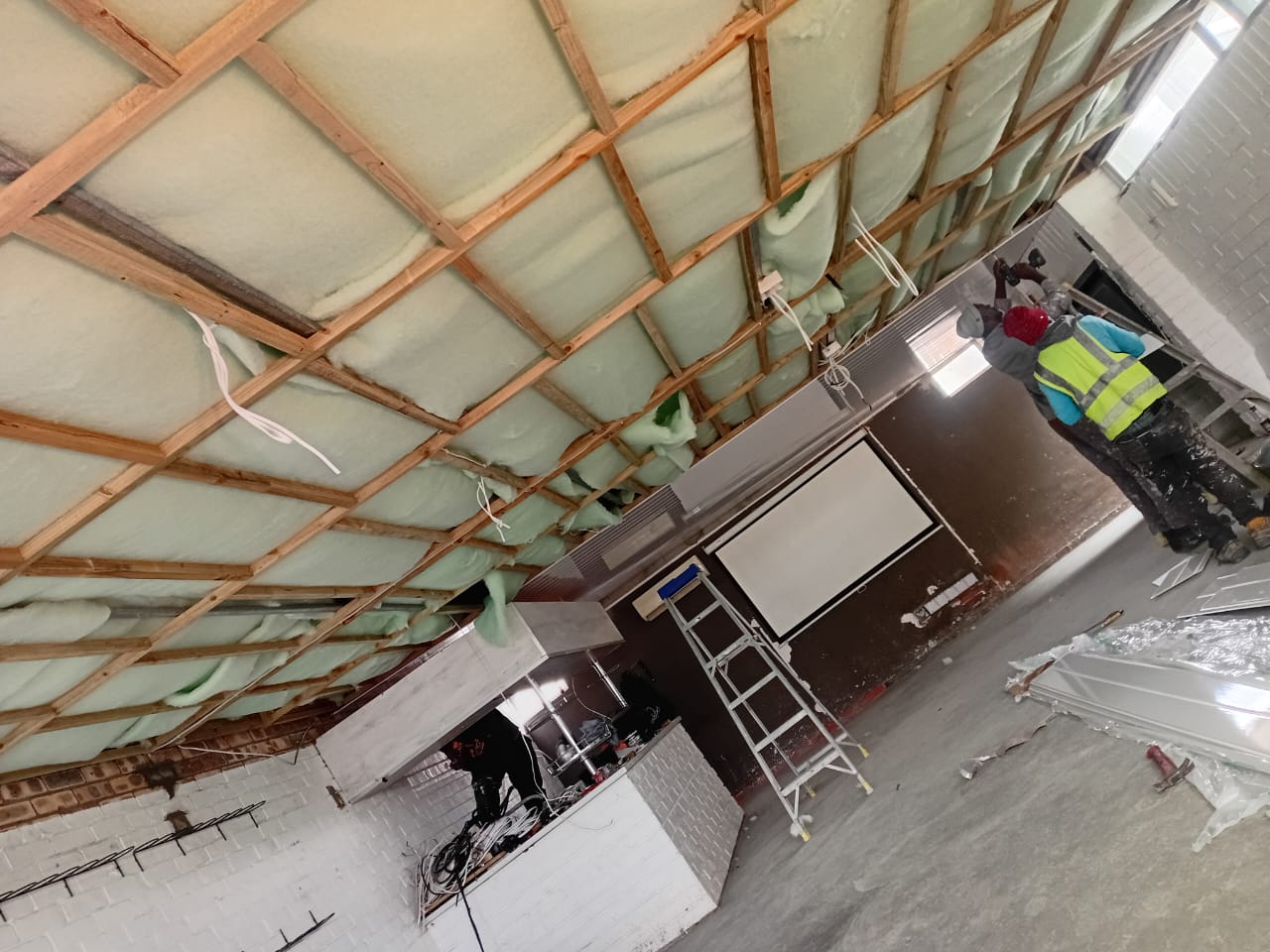 PVC ceiling frame steel roof